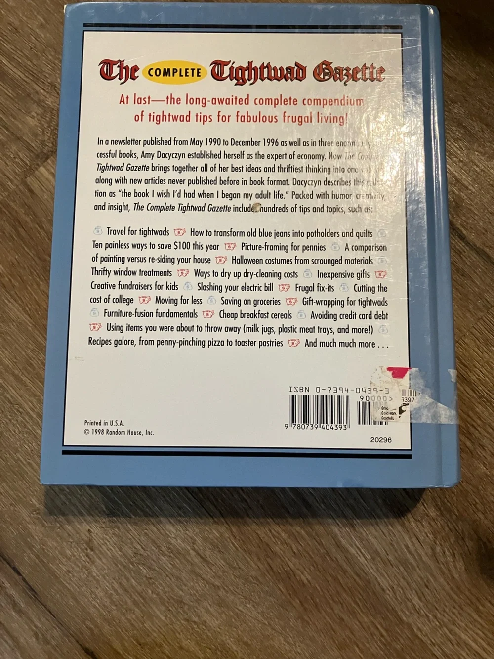 Complete Tightwad Gazette hardback Blue Cover